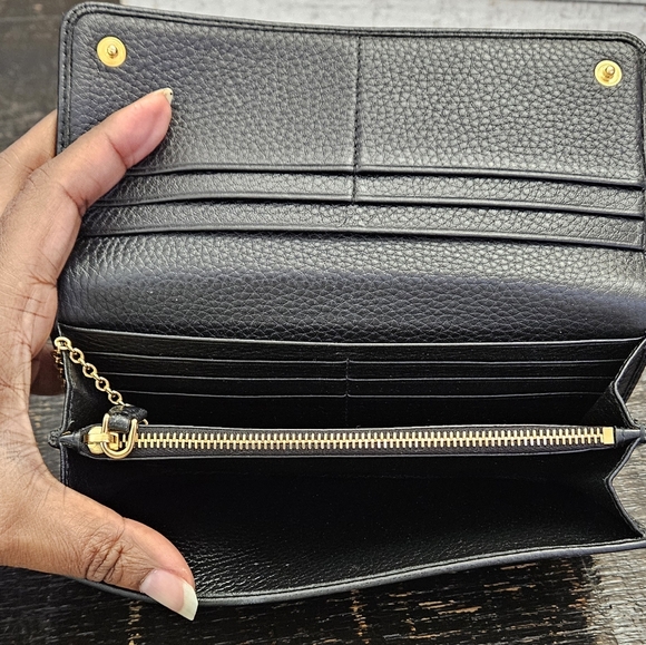 PRADA Logo Leather Long Bifold Wallet - Picture 9 of 10